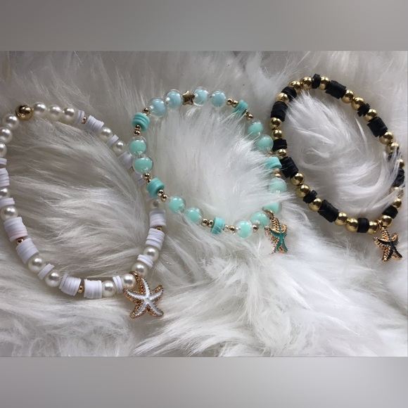 Sea Summer BRACELETS! Lara’s Bubbles Ocean Collection bracelets ~3 colors!🐬🤍🕷 - Picture 2 of 6